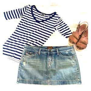 Aeropostale blue jean skirt